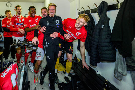 Degerfors Johan Mårtensson, tränare William Lundin och