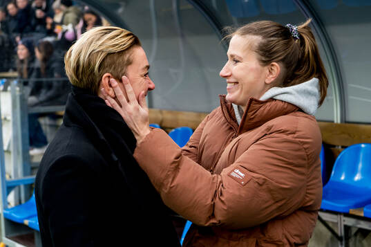 Rosengårds sportchef och Emma Berglund