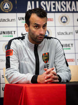 Brommapojkarnas tränare Andreas Engelmark