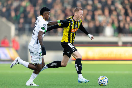 GAIS Chovanie Shakur Amatkarijo och Häckens Julius Lindberg