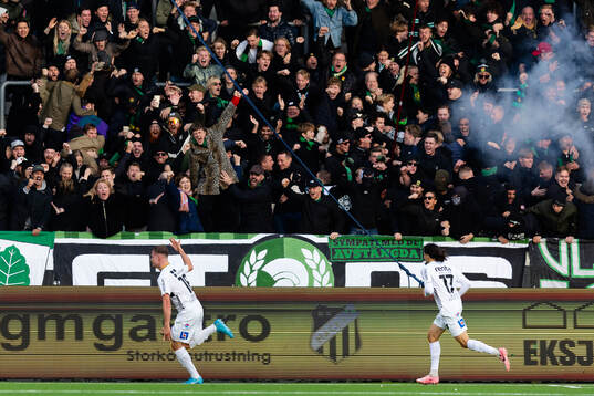 GAIS Alexander Ahl Holmström jublar efter 1-1