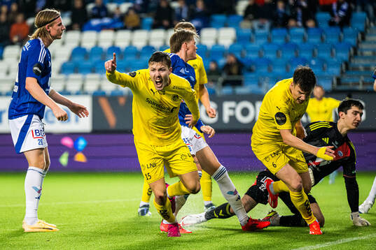 Fredrik André Bjørkan of Bodø/Glimt celebrates after scoring the 2-2 goal