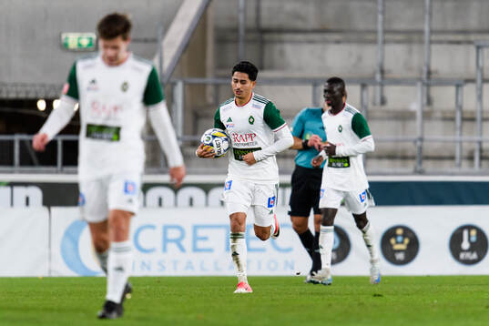 Skövde AIKs Marcus Mikhail jublar