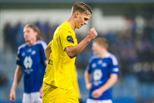 Ulrik Saltnes of Bodø/Glimt celebrates