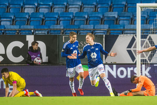 Ola Brynhildsen of Molde celebrates