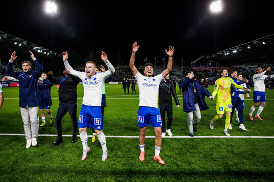 IFK Norrköpings spelare jublar