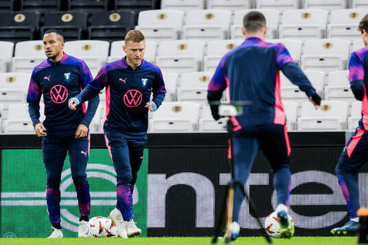 Martin Olsson and Anders Christiansen of Malmö FF