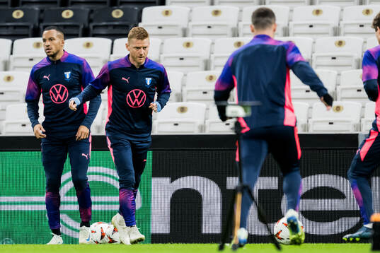 Martin Olsson and Anders Christiansen of Malmö FF
