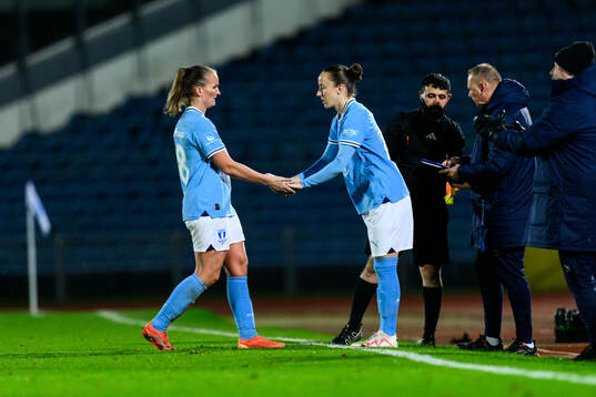Malmö FFs Lovisa Gustafsson och Anna Plantin