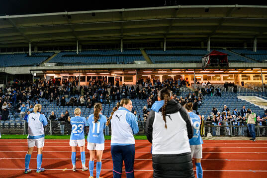 Malmö FFs supportrar och spelare jublar