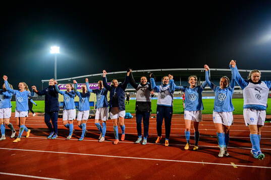 Malmö FFs spelare jublar