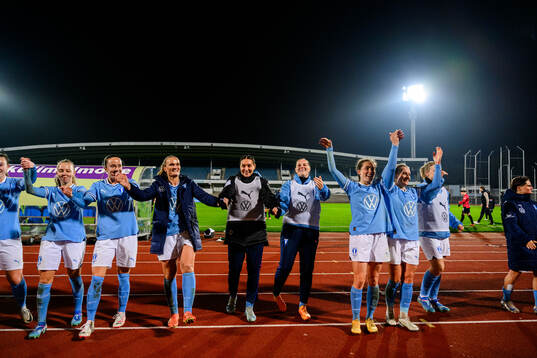 Malmö FFs spelare jublar