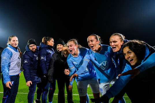Malmö FFs spelare jublar