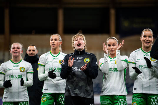 Hammarbys Emilie Joramo, Ellen Wangerheim, målvakt Moa