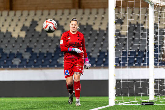 Gamla Upsalas målvakt Caroline Forsgren