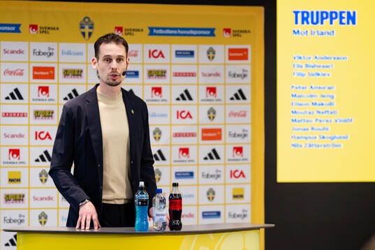 Daniel Bäckström, head coach of the Swedish under-21 national football team