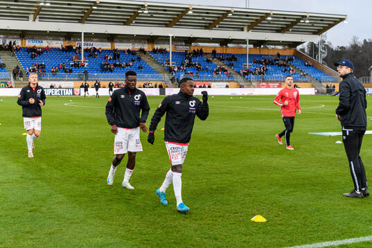 Degerfors Elias Pihlström, Aketchi Luc-Martin Kassi och