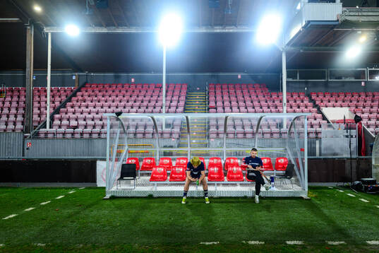 Östers Vladimir Rodic  jublar över avancemang till Allsvenskan 2025