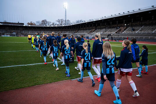 Djurgårdens och Rosengårds spelare