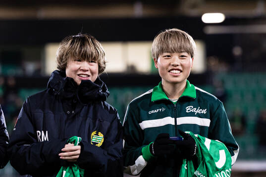 Hammarbys Asato Miyagawa och Suzu Amano