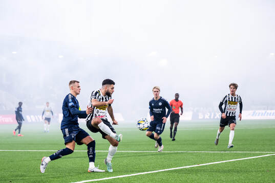 Utsiktens Jesper Brandt och Landskronas Edi Sylisufaj