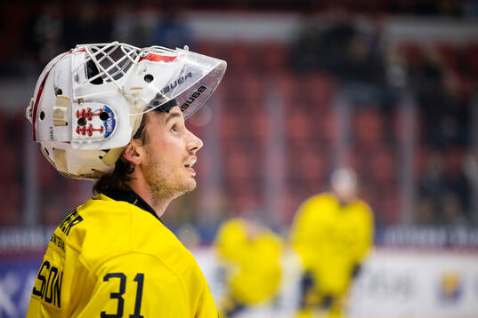 goalkeeper Jacob Johansson of Sweden