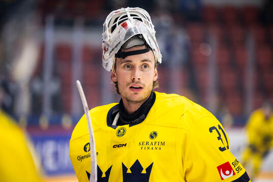 goalkeeper Jacob Johansson of Sweden