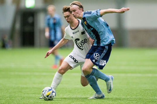Vikings Dennis Gjose Monsvik och Djurgårdens Melker Morheden