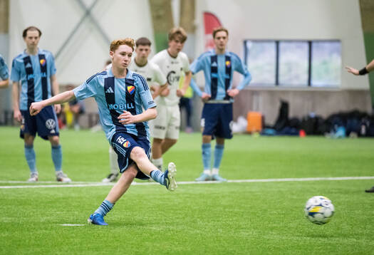 Djurgårdens Ludwig Ennart jublar