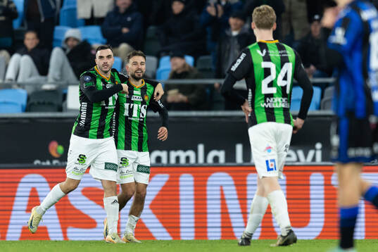 GAIS Edvin Becirovic jublar ihop med Egzon Binaku