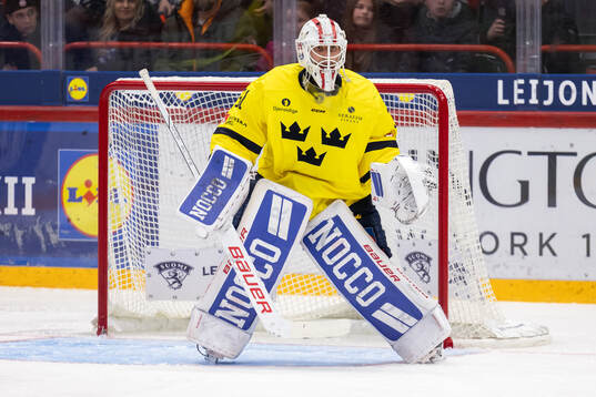 Goalkeeper Jacob Johansson of Sweden