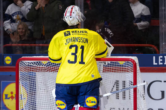 Goalkeeper Jacob Johansson of Sweden