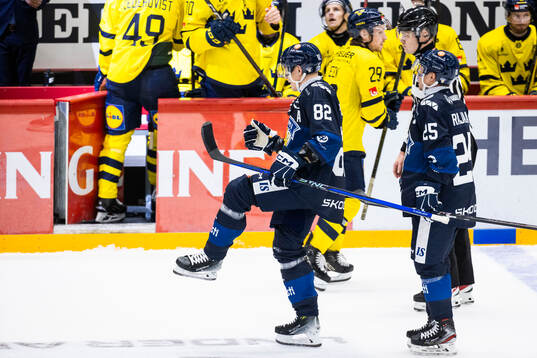 Harri Pesonen of Finland celebrates