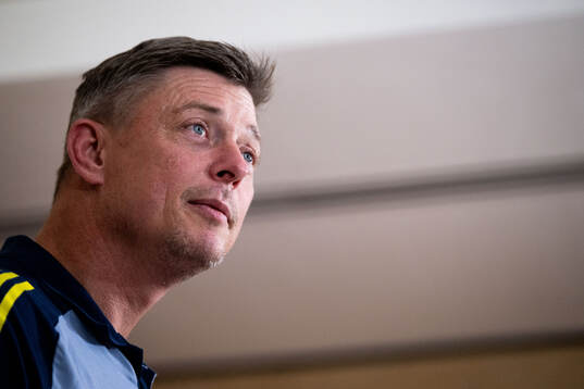 Head coach Jon Dahl Tomasson of the Swedish men's national football team