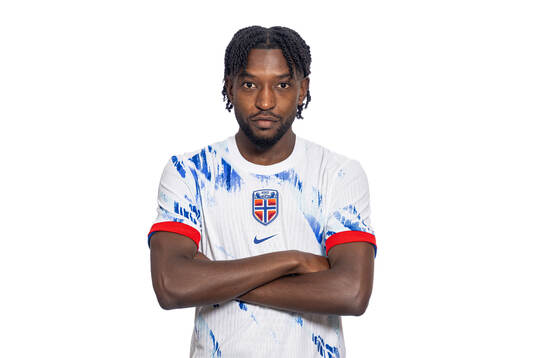 Warren Kamanzi of the Norwegian national football team