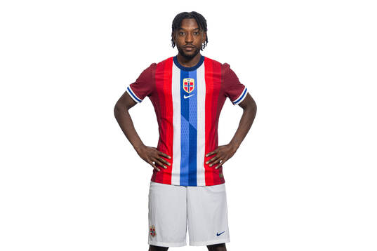 Warren Kamanzi of the Norwegian national football team