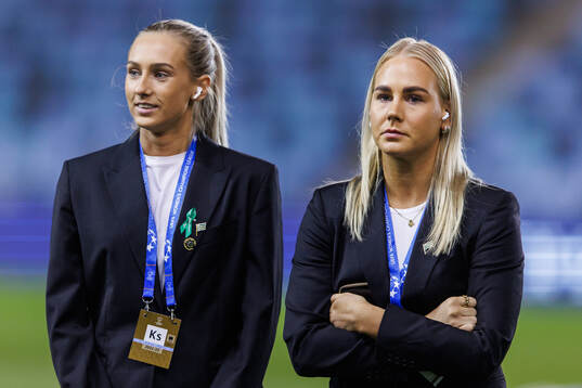 Ellen Wangerheim and Cathinka Tandberg of Hammarby