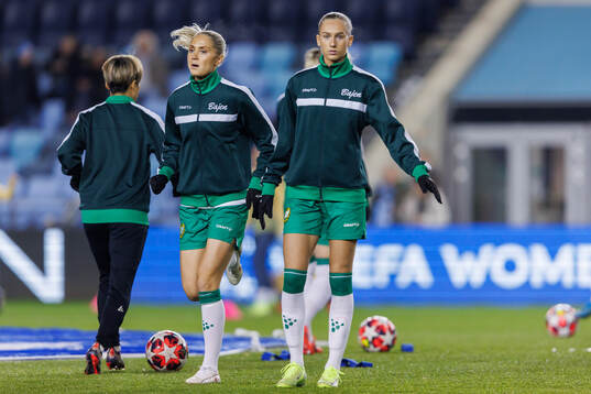 Alice Carlsson and Ellen Wangerheim of Hammarby