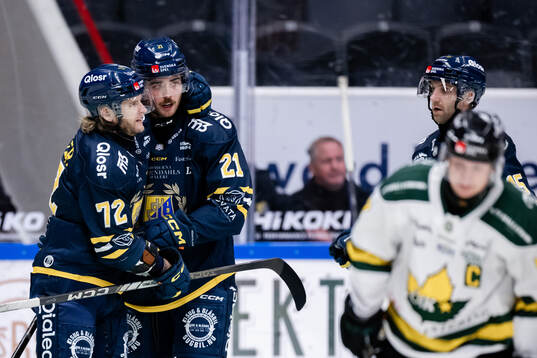 Södertäljes Nicolai Meyer, Nolan Stevens och Sebastian