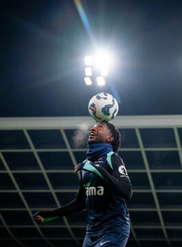 Warren Kamanzi of the Norwegian national football team