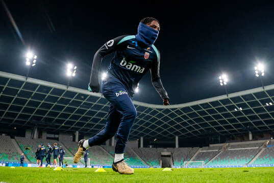 Warren Kamanzi of the Norwegian national football team