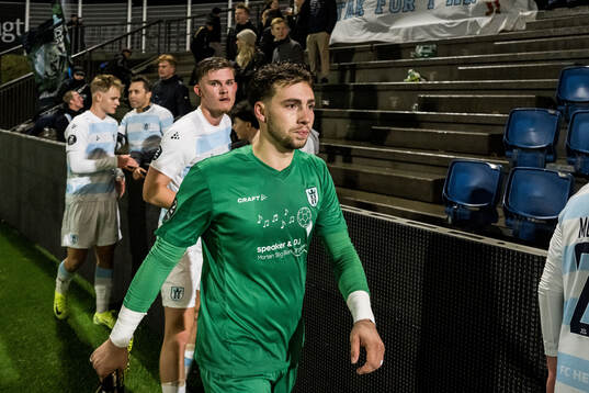 Lucas Larsen and Ander Iruarrizaga of FC Helsingør