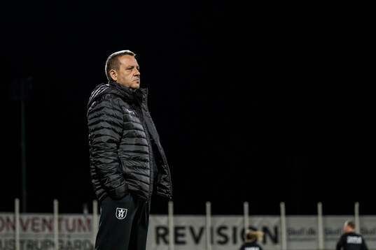 Head coach Pep Alomar of FC Helsingør ahead of the 2 Division football match between FC Helsingør and Ishøj on November 15, 2024 in Helsingør. 