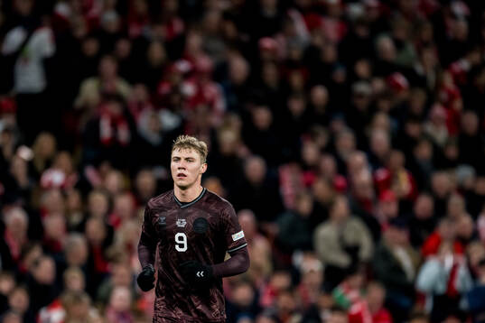 Rasmus Højlund of Denmark