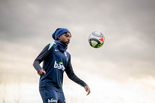 Warren Kamanzi of the Norwegian national football team