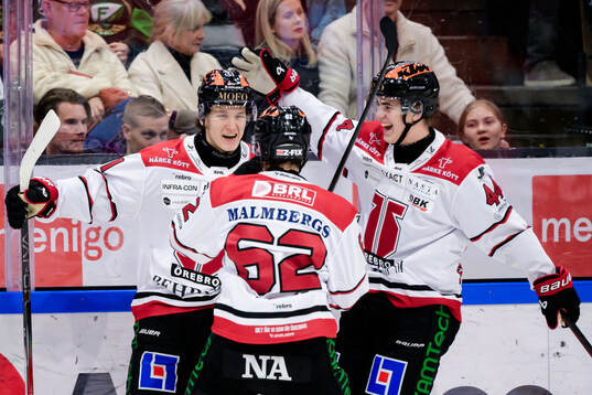 Örebros Patrik Puistola, Robert Leino och Melvin