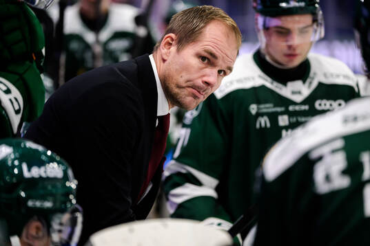 Färjestads tränare Thomas Mitell