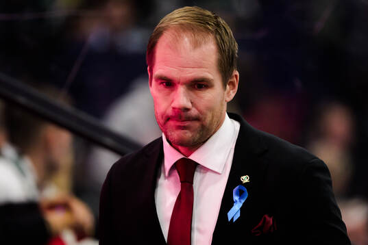 Färjestads tränare Thomas Mitell