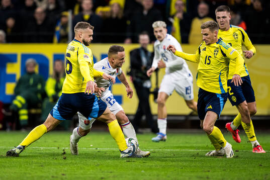 Jesper Karlström of Sweden and Stanislav Lobotka of