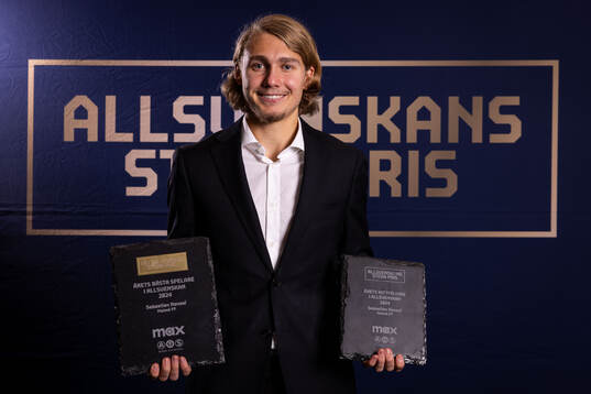 Malmös Sebastian Nanasi tilldelas priset för årets bästa spelare och årets mittfältare